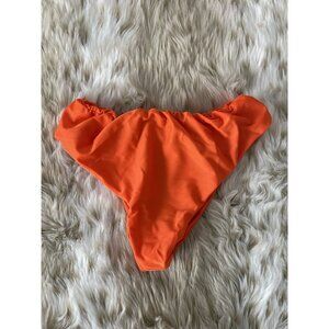 Stunning Bright Orange High waisted  Bikini Bottoms NWOT Size M